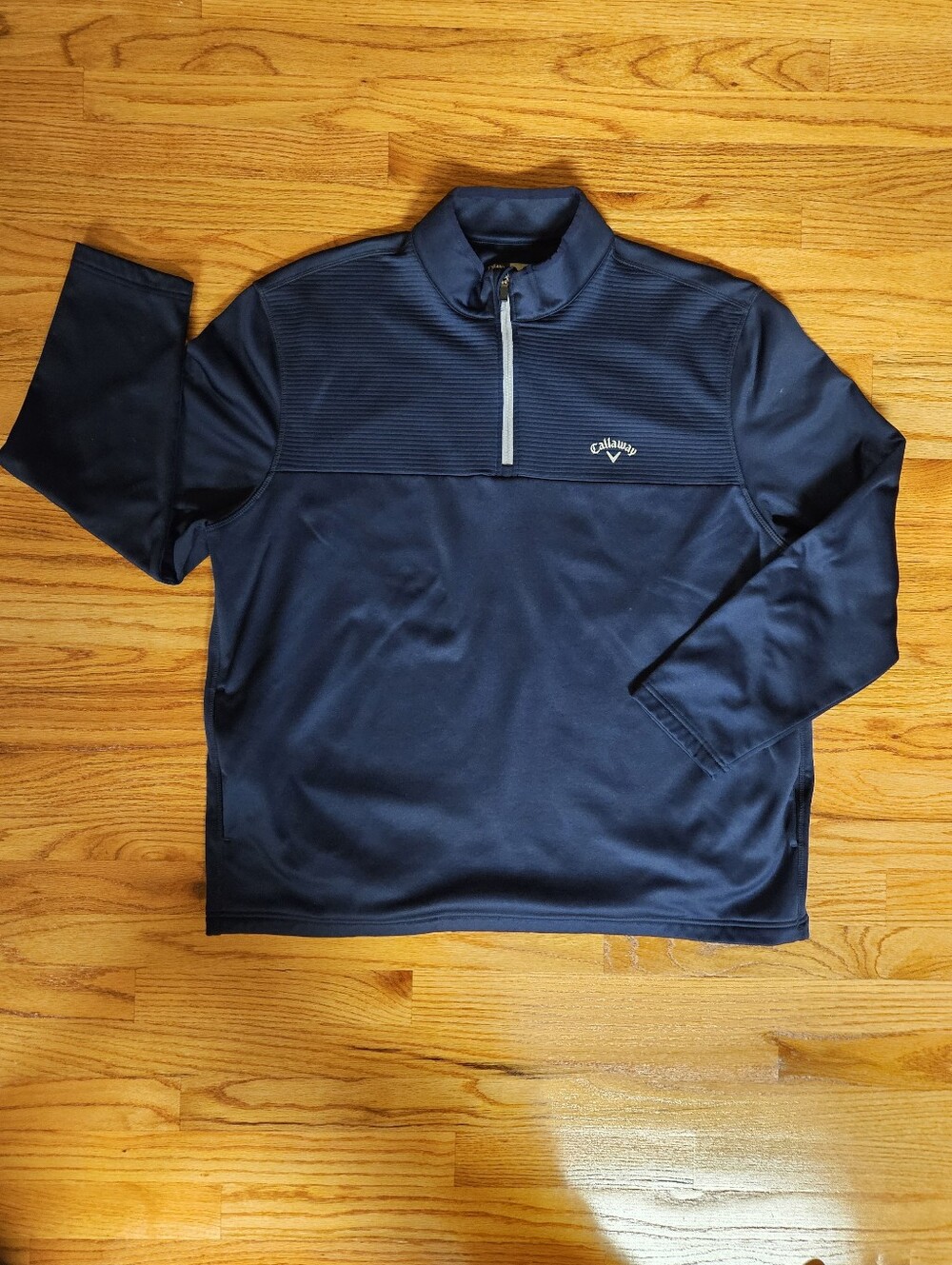 Callaway Men's Quarter-Zip Performance Jackets in Navy, Burgundy, and Black - Picture 5 of 5